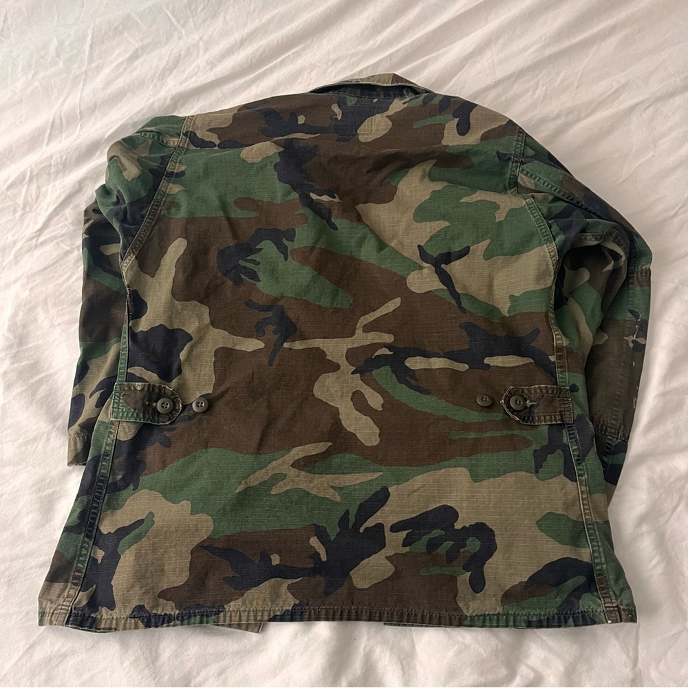 Vintage Green Camo Military Jacket Lightweight Small - Picture 6 of 6